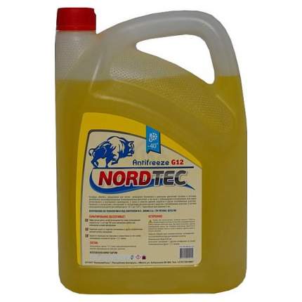 Антифриз NORDTEC NORDTEC ANTIFREEZE-40 G12 ЖЕЛТЫЙ 10КГ