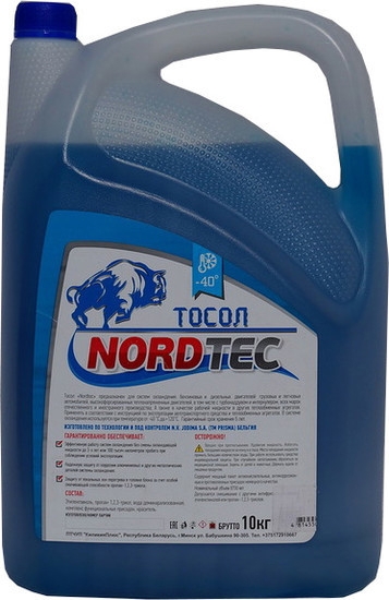 Антифриз NORDTEC NORDTEC ТОСОЛ-40 10КГ