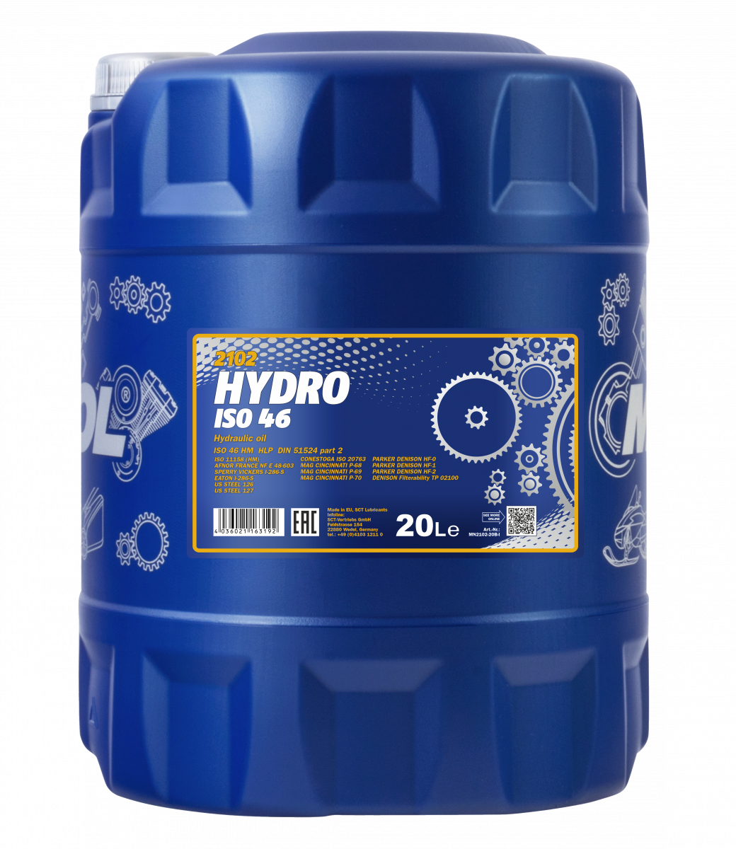 Масло гидравлическое Mannol Hydro ISO 46 HL 20 л