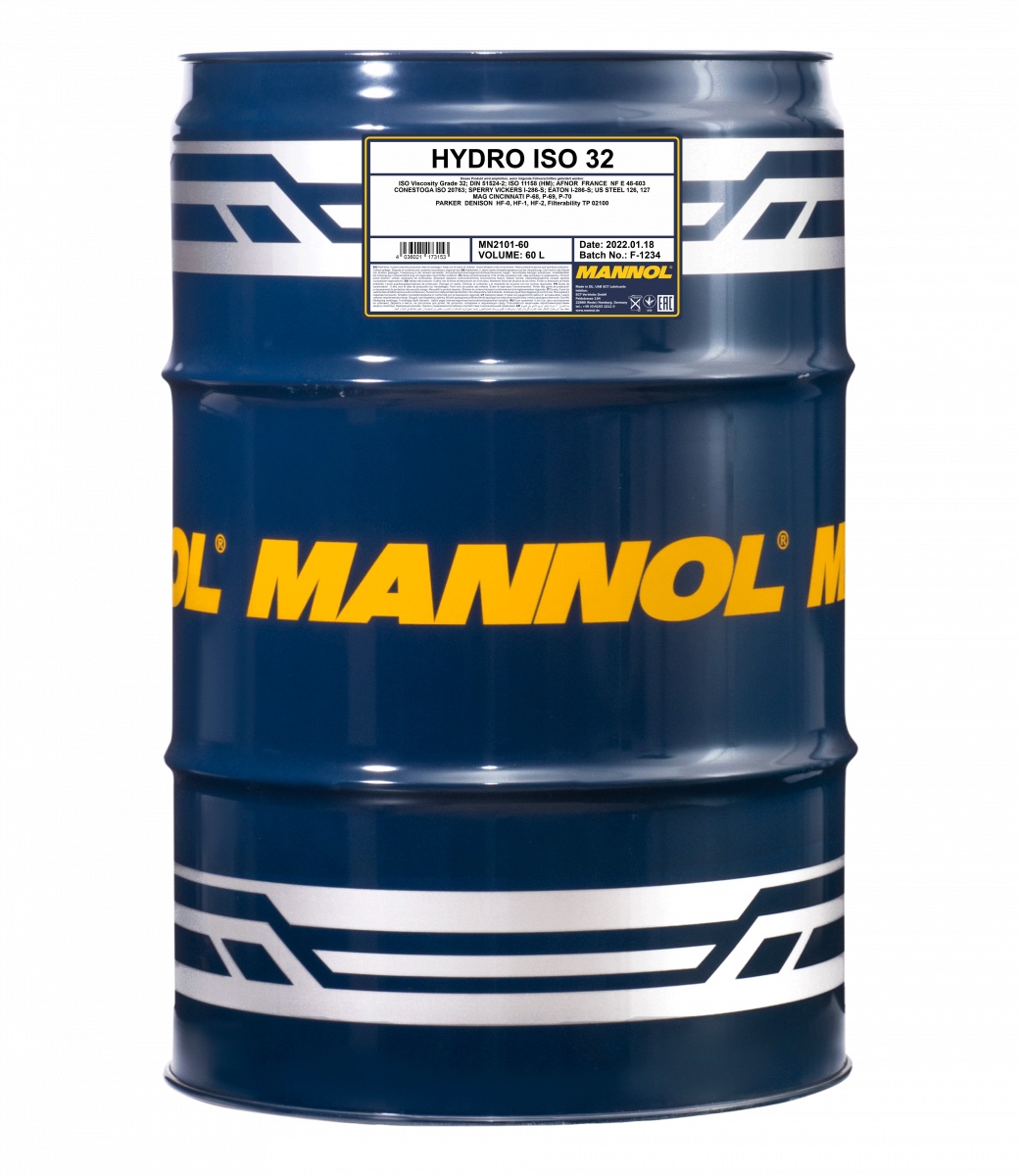 Масло гидравлическое Mannol Hydro ISO 32 HL 60 л