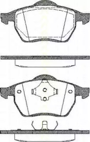 Комплект тормозных колодок 8110 10502 TRISCAN