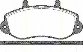 Комплект тормозных колодок 8110 10526 TRISCAN