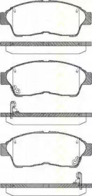 Комплект тормозных колодок 8110 13157 TRISCAN