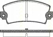 Комплект тормозных колодок 8110 15862 TRISCAN