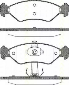 Комплект тормозных колодок 8110 16168 TRISCAN