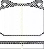 Комплект тормозных колодок 8110 23235 TRISCAN