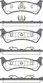 Комплект тормозных колодок 8110 80529 TRISCAN