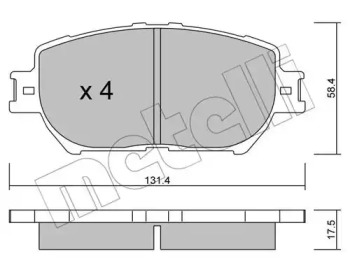 Комплект тормозных колодок 22-0751-0 METELLI