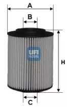 Фильтр 25.050.00 UFI