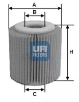 Фильтр 25.056.00 UFI