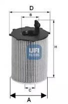 Фильтр 25.068.00 UFI