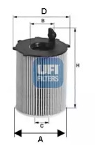 Фильтр 25.142.00 UFI