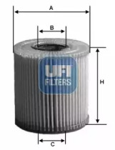 Фильтр 25.152.00 UFI