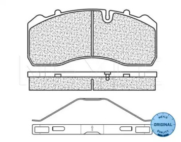 Комплект тормозных колодок 025 290 9530 MEYLE
