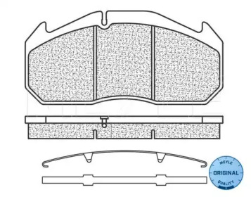Комплект тормозных колодок 025 291 1328 MEYLE