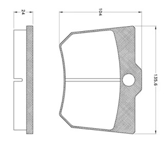 Комплект тормозных колодок JCA 1015 REMSA