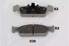 Комплект тормозных колодок PA-039AF JAPANPARTS