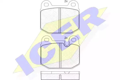 Комплект тормозных колодок 180307 ICER