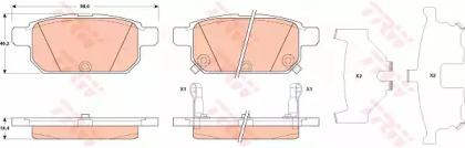 Комплект тормозных колодок GDB3529 TRW