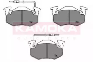 Комплект тормозных колодок 101880 KAMOKA