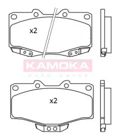 Комплект тормозных колодок JQ101184 KAMOKA