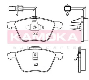 Комплект тормозных колодок JQ101198 KAMOKA