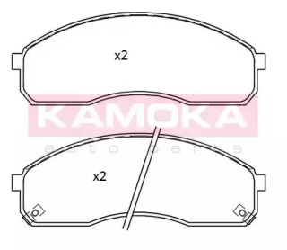 Комплект тормозных колодок JQ101254 KAMOKA