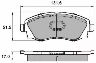 Комплект тормозных колодок NP2001 NATIONAL