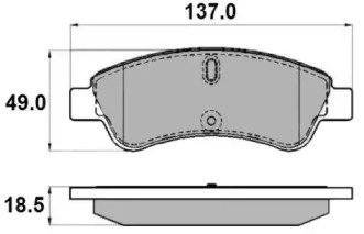 Комплект тормозных колодок NP2139 NATIONAL