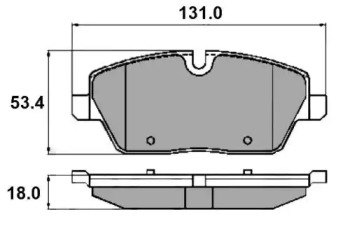 Комплект тормозных колодок NP2253 NATIONAL