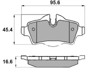 Комплект тормозных колодок NP2288 NATIONAL