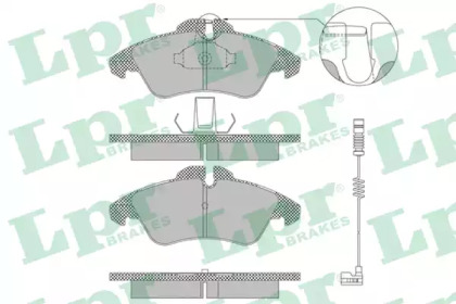 Комплект тормозных колодок 05P1304 LPR