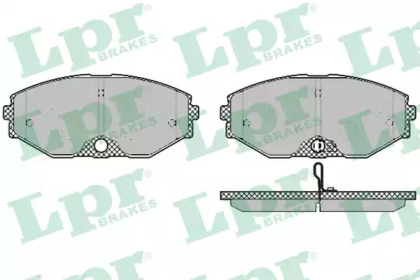 Комплект тормозных колодок 05P1357 LPR