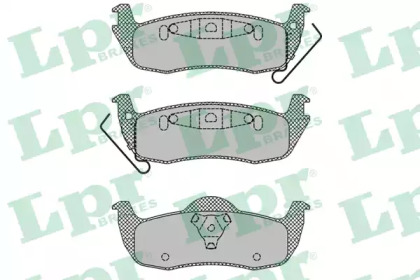 Комплект тормозных колодок 05P1405 LPR