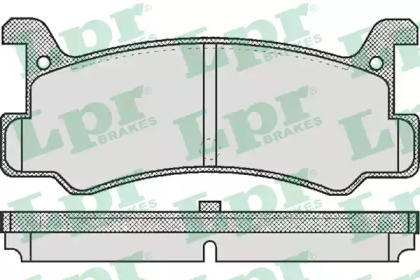 Комплект тормозных колодок 05P367 LPR