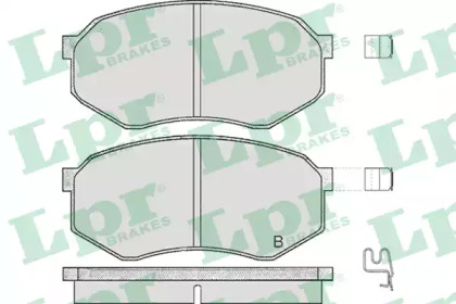 Комплект тормозных колодок 05P374 LPR