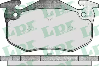 Комплект тормозных колодок 05P582 LPR