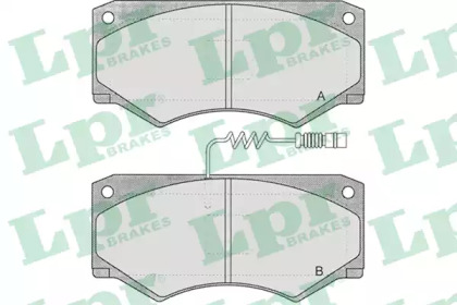 Комплект тормозных колодок 05P660 LPR