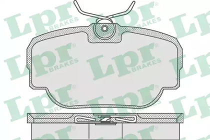 Комплект тормозных колодок 05P739 LPR