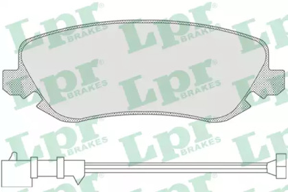 Комплект тормозных колодок 05P842 LPR