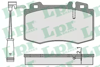 Комплект тормозных колодок 05P899A LPR