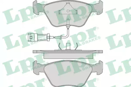 Комплект тормозных колодок 05P978 LPR