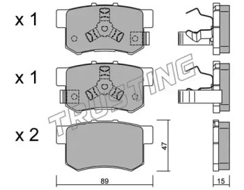 Комплект тормозных колодок 176.1 TRUSTING