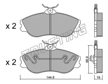 Комплект тормозных колодок 679.0 TRUSTING