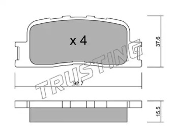 Комплект тормозных колодок 769.0 TRUSTING