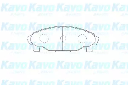 Комплект тормозных колодок BP-1521 KAVO PARTS