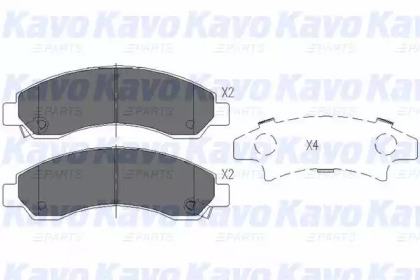 Комплект тормозных колодок BP-3520 KAVO PARTS