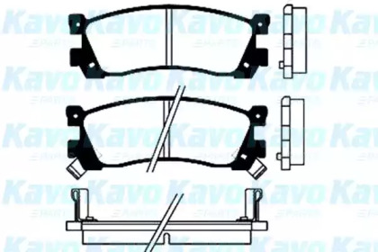 Комплект тормозных колодок BP-4537 KAVO PARTS