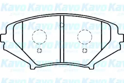 Комплект тормозных колодок BP-4558 KAVO PARTS