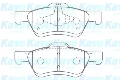 Комплект тормозных колодок BP-4577 KAVO PARTS